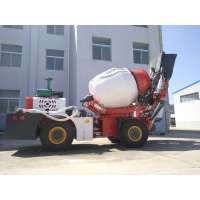 1.6CBM automatic feeding  diesel engine concrete mixer machine for sale