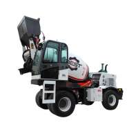 self automatic mini concrete cement mixer truck 3 cubic meters with pump