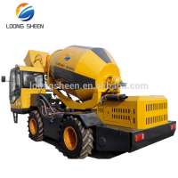 2.6m3 small self-loading concrete mixer truck with low price LXJB260