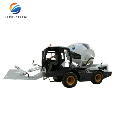 Best price mobile cement mixer truck 2.6m3 self loading mobile concrete mixer truck